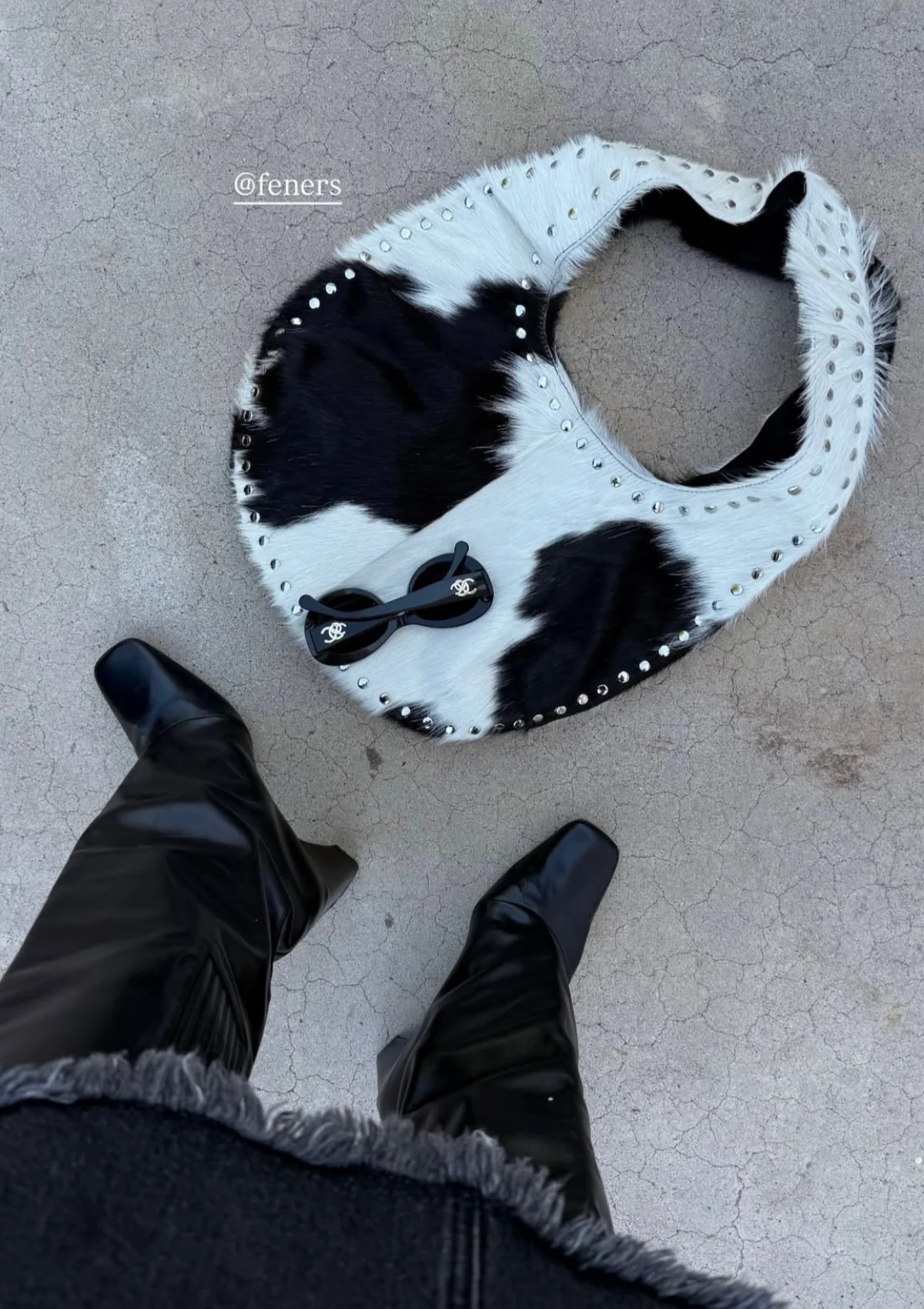 Ciclo Bag Cowhide Noir