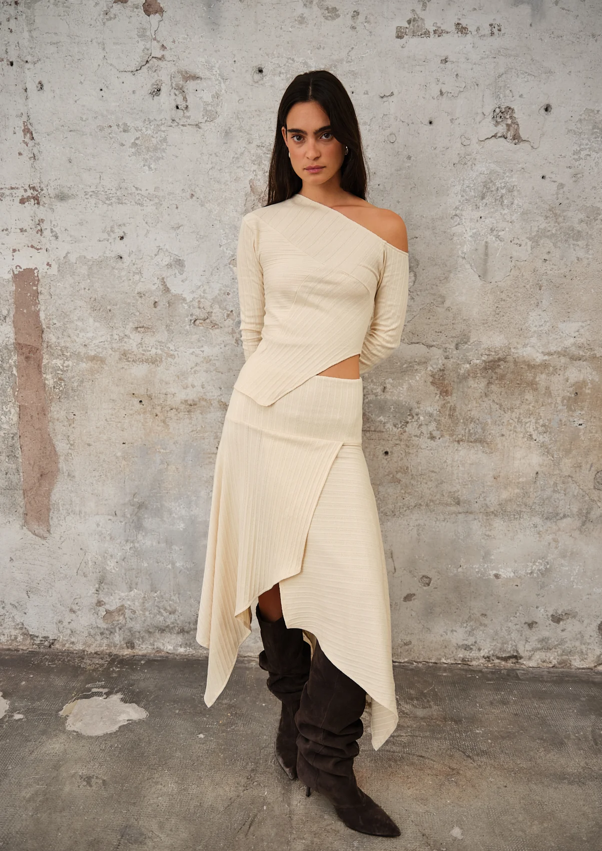 Fragmento Skirt Beige - Image 14