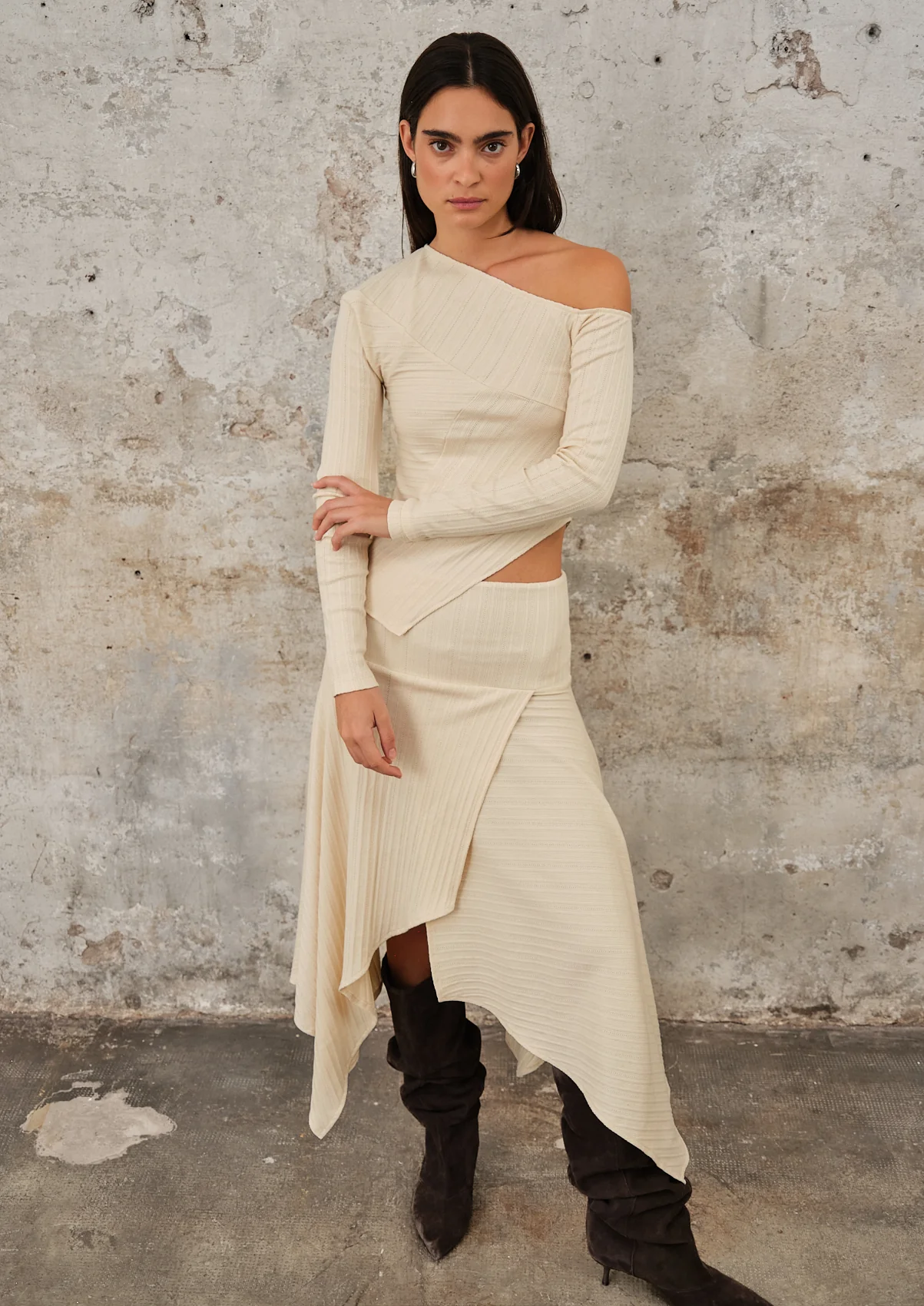 Fragmento Skirt Beige - Image 15