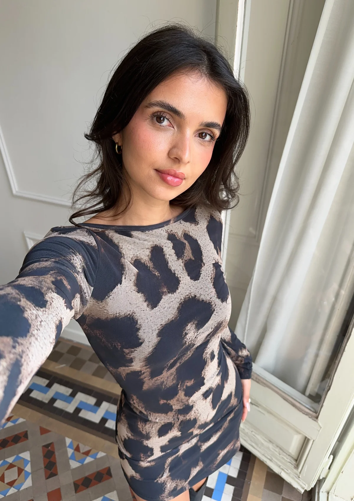 Perla Leopard Dress - Image 4
