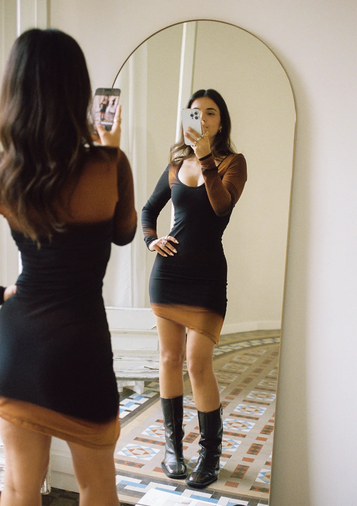 Perla Ocre Dress - Image 3
