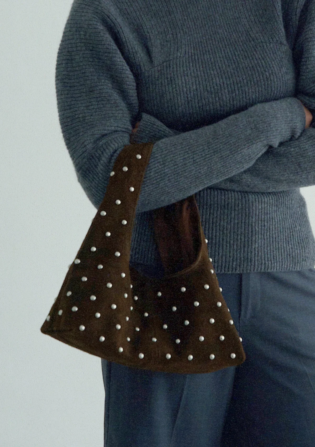Sora Bag Chocolat Suede - Image 2