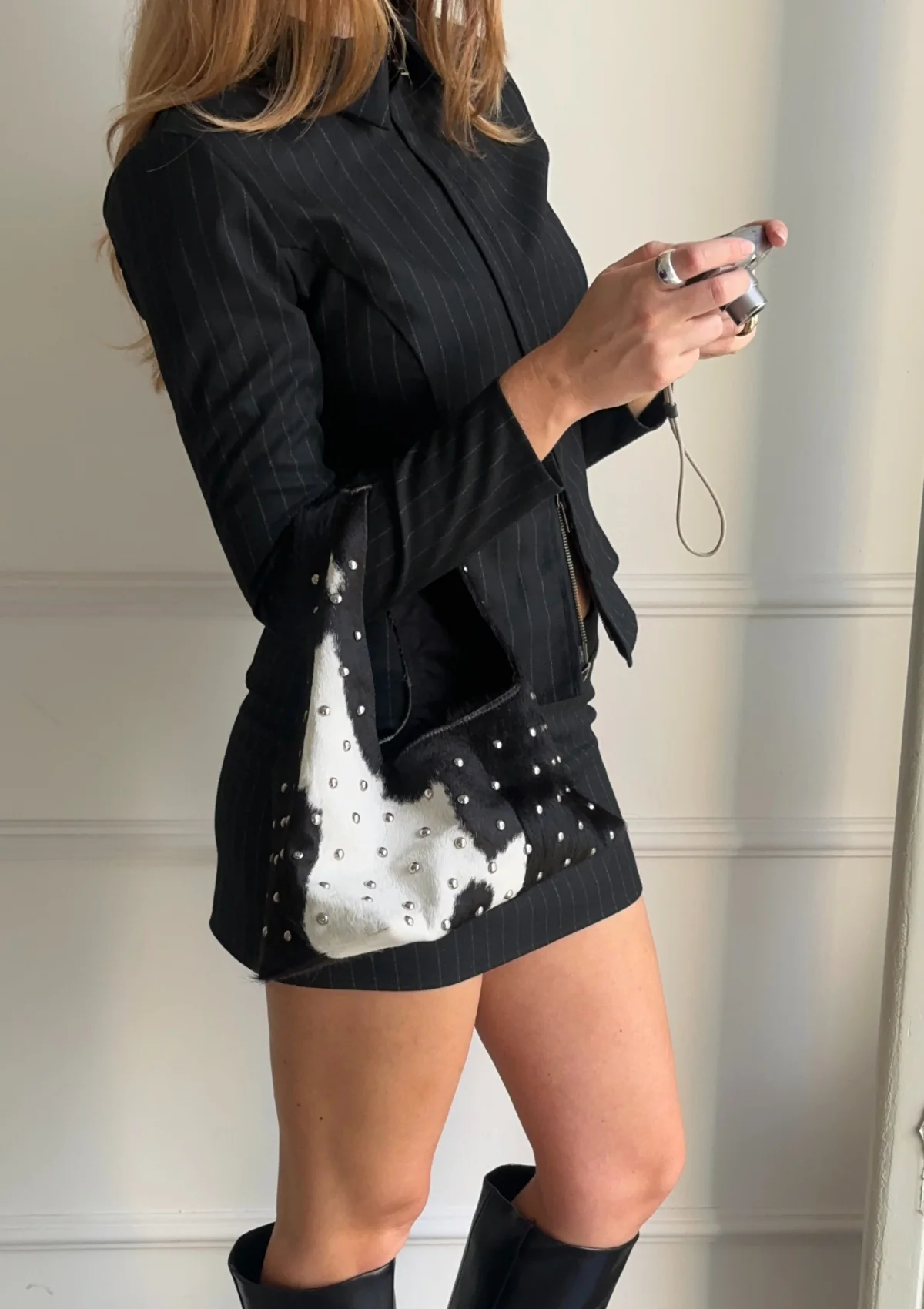 Sora Bag Cowhide Noir - Image 2